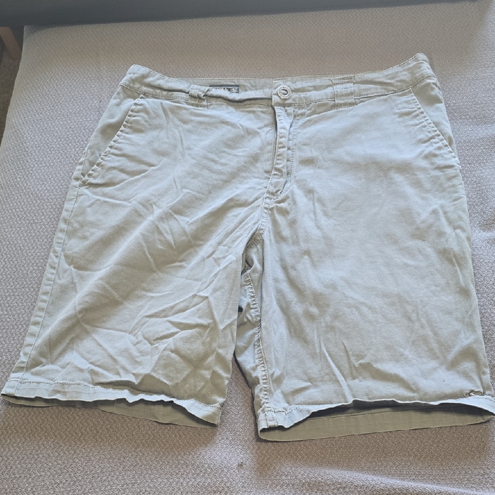 O'Neill Men's Light Gray Flat Front Shorts